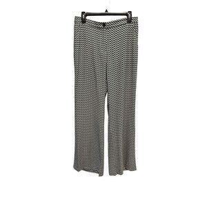 NWOT H&M green and white checked light trousers - 8